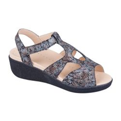 DTD-150 (цв.6-мраморный, 36) Туфли (расст.пяточный ремень)