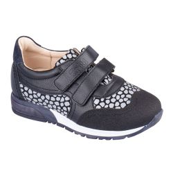 TW-435 (цв.22-черно-серый СВО, 26) Полуботинки спортивные (натур.кожа, св.диоды)