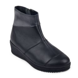 DTD-561 (цв.2-черный/серый металлик) Полусапожки (молния)