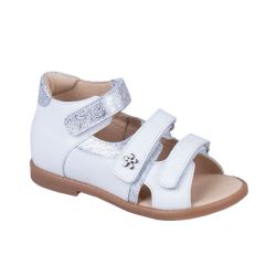 TW-133 (цв.22-бело-серебряный) Туфли (откр.нос,натур.кожа)