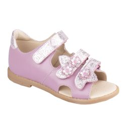 TW-135 (цв.19-розово-серебр.) Туфли (откр.нос,натур.кожа)