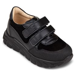 TW-338 (цв.11-черный, 26) Полуботинки спортивные (натур.кожа)