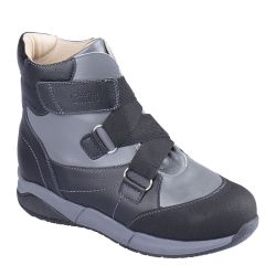 TW-572 (цв.2-серо-черный, 31) Ботинки (станд.задн., шерст.мех, съемн.стелька)