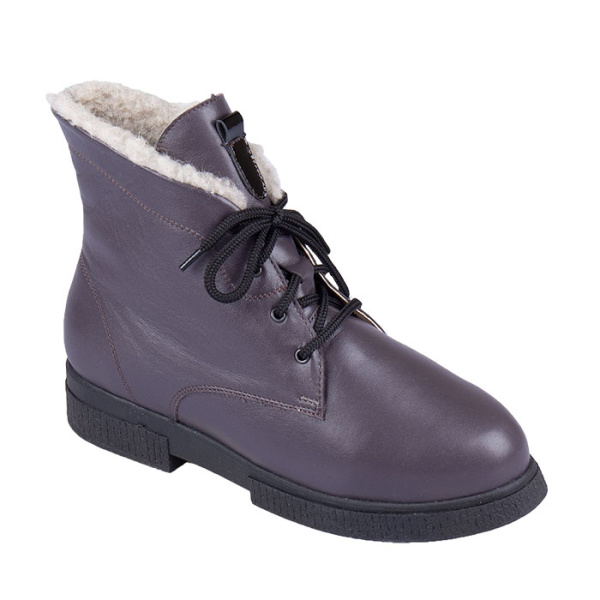 Ботинки женские ортопедические утепленные с мехом со шнурками DTD-600-8  Dr. Thomas